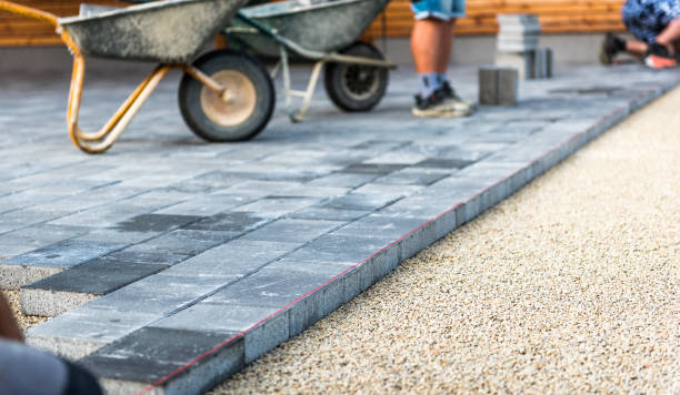 Residential Paver Driveway in Belleville, WI